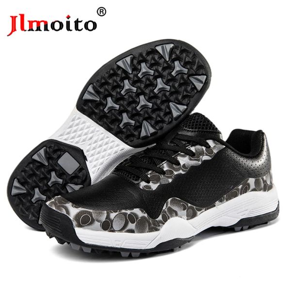 Scarpa 2022 scarpe da golf impermeabili da donna estive scarpe da golf antiscivolo da uomo scarpe sportive da allenamento per golf traspiranti scarpe da golf con punte nere