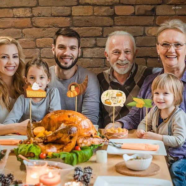 Decorazione per feste Kit di oggetti di scena per il Ringraziamento da 20 pezzi Universale Po multiuso per accessori Pobooth