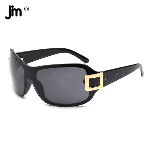 Модная обертка JM вокруг Shield Sunglasses для женщин -модных дизайнерских дизайнерских брендов 240403