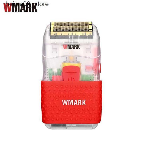 Elektrorasierer WMARK Transparenter Barber Razor Elektrorasierer USB Elektrorasierer für Gold Oil Head Razor NG-987T Q240318