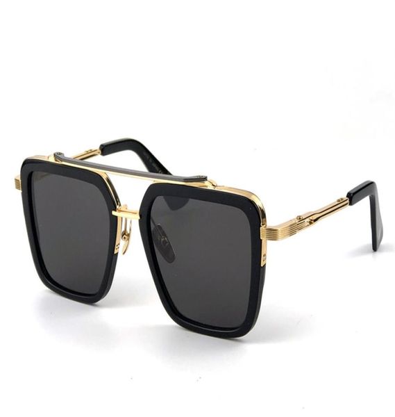 occhiali da sole SEVEN uomo TOP design metallo vintage stile moda montatura quadrata protezione esterna occhiali con lenti UV 400 con custodia1143627