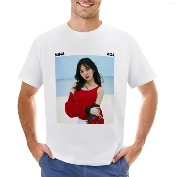 Erkek Tank Tops AOA - Mina T -Shirt Erkek Hayvan Baskı Vintage Giysileri Gümrük Erkek Egzersiz Gömlekleri