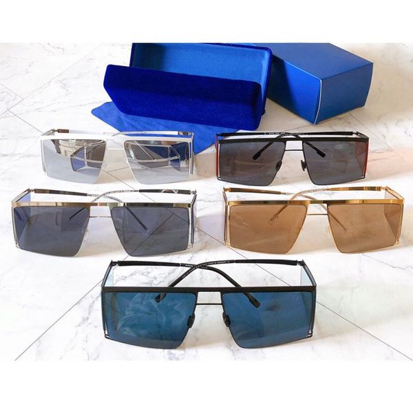 Hl001 óculos de sol armação de metal lente ultrafina moda estilo casual óculos de festa proteção lateral para cantos dos olhos uv400 pers8726141