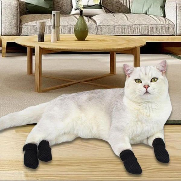 Trajes de gato ótimo flexível amigável à pele resistente ao desgaste oco confortável desgaste sapatos de cobertura de pé elástico
