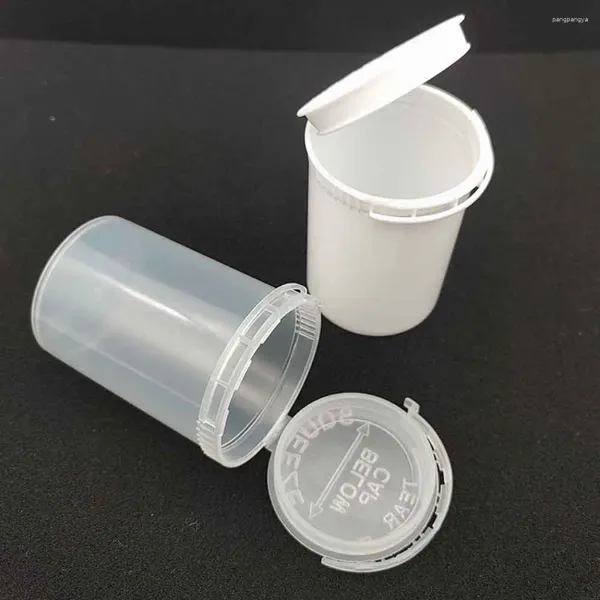 Garrafas de armazenamento 30pcs Frascos resistentes à criança à prova de umidade Squeeze 110ml Top Bottle Case Stash Jar Spice Container personalizado