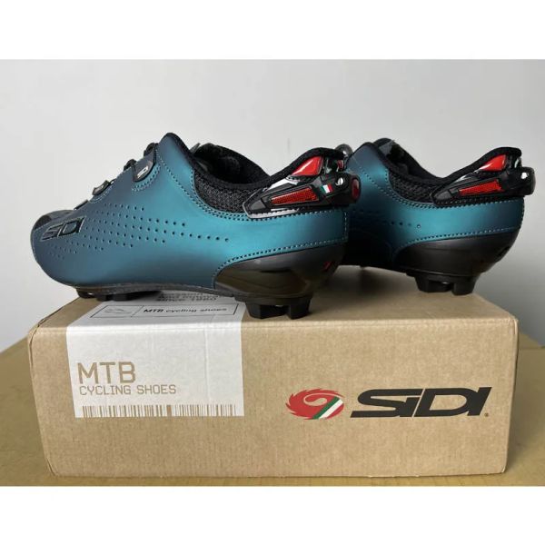 Calçados Sidi Tiger 2 MTB Sapatos de Ciclismo Sola de Carbono Respirável Cross Country Mountain Bike Competição Sapatilhas Cleat Shoes