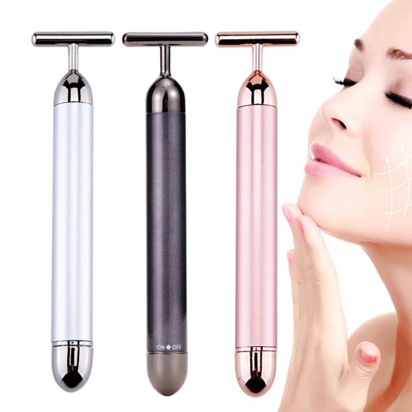 Werkzeug Ultraschall Facelift Massagegerät Gesicht 24K Beauty Tool Haut SPA Massagestab Hautstraffung Abnehmen Faltenentfernung Gesichtswerkzeuge