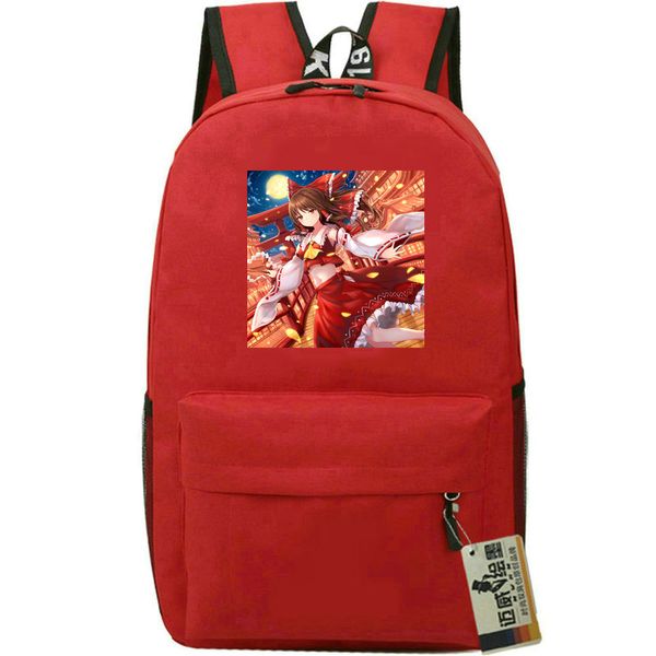 Hakurei Reimu mochila Projeto Leste pacote de dia Capriccio bolsa escolar Impressão de desenhos animados mochila esportiva mochila ao ar livre