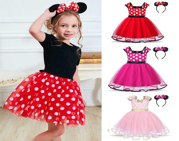 Fantasy Mini Mouse Dress up PolkaDot Geburtstag Baby Mädchen Kleid Mini Mouse Cosplay Kostüm Mädchen Party Prinzessin Größe 15T4355754