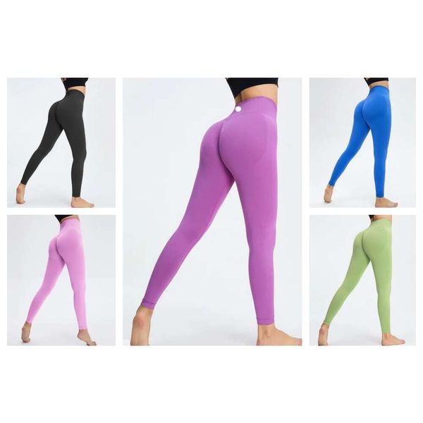 Roupa NVG Yoga Leggings sem costura Spandex Mulher apertada Autocultivação Fiess Sexy academia respirável levantando esportes elásticos lycra spandextights