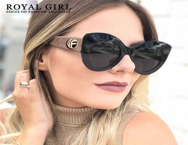 ROYAL GIRL Vintage Cat Eye Sonnenbrille Frauen Marke Designer Sonnenbrille Weibliche Hohe Qualität Gradienten Brillen Männer UV400 SS8757751761