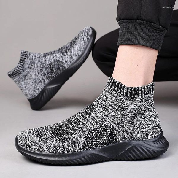 Sapatos de caminhada dos homens tênis verão alta malha superior confortável ginásio jogging calçado masculino esportes para