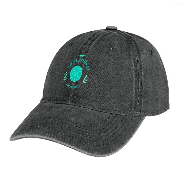 Berets Aoba Johsai Voleibol Club Cowboy Chapéu Pai Sun para Crianças Trucker Cap Meninas Homens