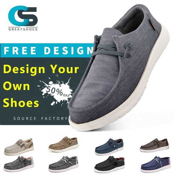 HBP Greatshoes non di marca 2024 Nuovo modello di scarpe mocassini Scarpe stile da passeggio Canvas Slip-On Scarpe casual Grossista