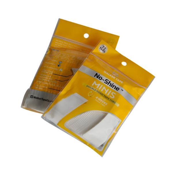 Klebstoffe 72 TABS NoShine Minis doppelseitiges Klebeband Tabs Haarklebeband für Spitzenperücke/Toupet bis zu 4 Wochen Haltezeit