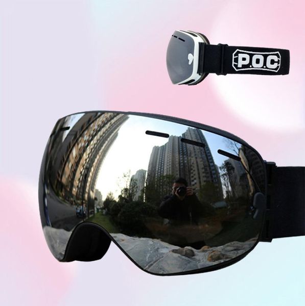 Camadas duplas anti-nevoeiro óculos de esqui snowmobile máscara de esqui óculos de neve snowboard masculino feminino googles9351003