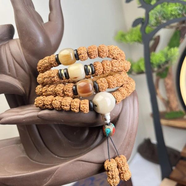 Strand Indonesia 108 Маленький Jingang Bodhi Мужская ручная игрушка Будда из бисера Ожерелье Бутик-браслет