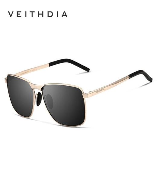 Veithdia marca masculina vintage quadrado óculos de sol polarizados uv400 lente acessórios masculino óculos de sol para mulheres v24622783872