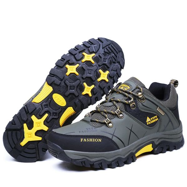 Scarpe scarpe da trekking uomini non slip indossare resistenti al sentiero di arrampicata di alta qualità jogging da campeggio sport da campeggio a caccia di caccia senza impermeabili