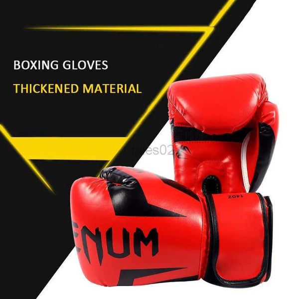 Equipamento de proteção 16oz luva de boxe adulto competição treinamento luvas de fitness homens e mulheres sandbag equipamento de combate muay luvas de luta yq240318