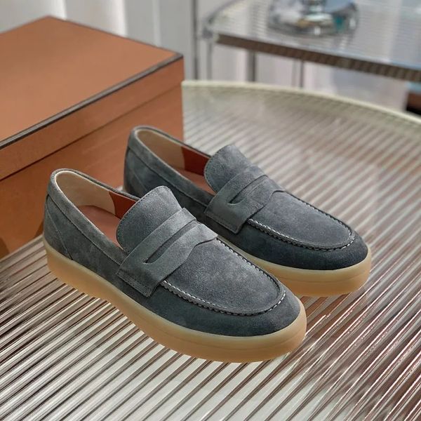 24s verão caminhada outono cavalheiro masculino loro tênis casuais sapato encantos mocassins couro de vaca macio luxo lp oxfords deslizamento plano em sola de borracha mocassins piana sapatos de skate