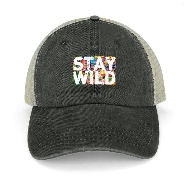 Bonés de bola Stay Wild Ben Azelart Cowboy Hat Drop Birthday Cap Trucker Masculino Feminino