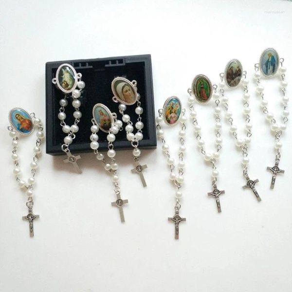 Broches Rosário Broche Pin Batismo Acessório Religioso Para Igreja Lapela Presentes Mulheres Católicas Menina