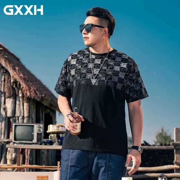 Homens camisetas GXXH Ultra fino Mens T-shirt de manga curta Preto Marca de moda Mens Solto Mens Plain T-shirt Preto Mens T-shirt 95% algodão puro 140kg J240316