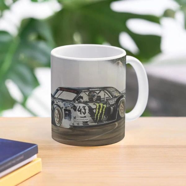 Tassen Hoonicorn Drift Car Kaffeetasse Ästhetische Tassen aus Keramik