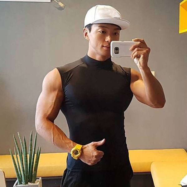 Lu Align Align Lu Lemon Summer Men 2023 Senza maniche Nero Fiess Vest Gym Workout Canotte Bodybuilding T-shirt Tight Sport ight 2024 G