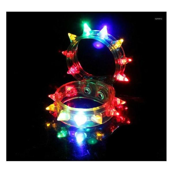 Decoração de festa LED pulseira acender piscando piscando pico para 200pcs entrega gota casa jardim festivo suprimentos evento dhkm7