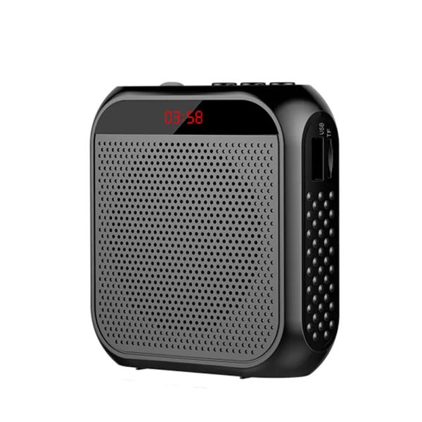 Mikrofonlar Junke K3 Taşınabilir Sesli Amplifikatör Megafon Booster, Kablolu Mikrofon Hoparlör Hoparlörü USB ve TF MP3 Öğretmen Eğitimi