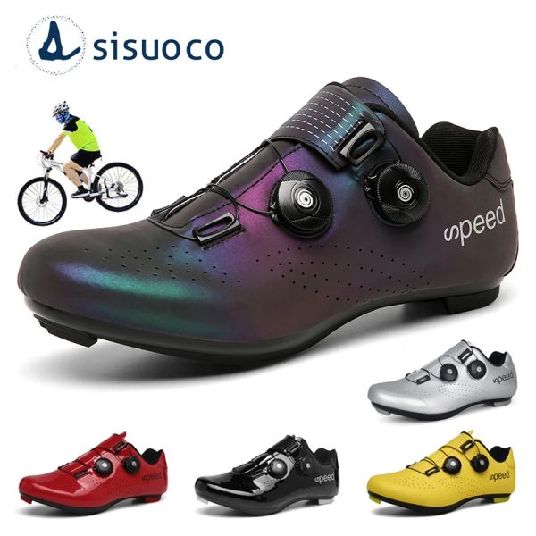 Stivali 2022 Scarpe ciclistiche MTB MTB Racing Bike Shoes Selflocking Sneakers Bicycle Sneakers Women SPD BLAATS Mountain Road Cycling Calzatura