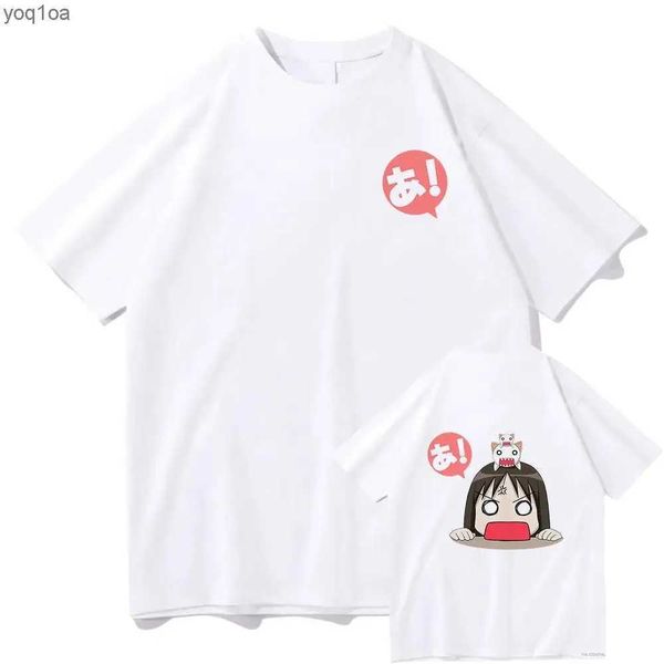 T-shirt da donna Anime Azumanga Daioh T-shirt da donna Kawaii Chibi Osaka e Chiyo Chans Dad T-shirt da uomo Felpa estiva in cotone Taglie forti TopsL2403