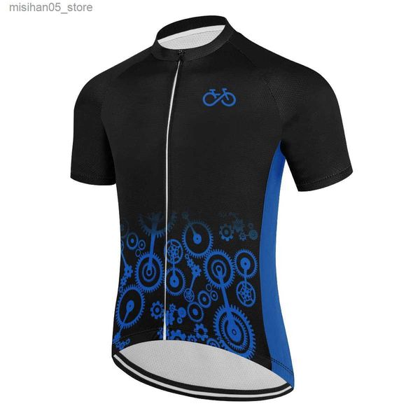 Maglie 2024 Abbigliamento estivo da bicicletta Divertenti Camicie da uomo maniche corte MTB New Jersey Highway Q2403194