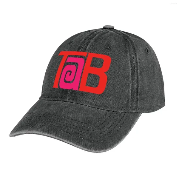Berets Tab Diet Soda Vintage Logo Cowboy Hat Golf Wear Snapback Cap Hard Dad para Mulheres 2024 Homens