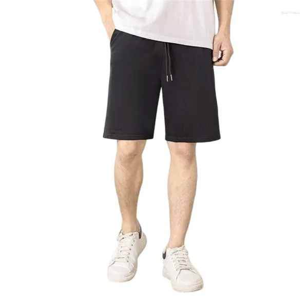 Мужские шорты, летние хлопковые мужские однотонные впитывающие пот и дышащие повседневные трусики большой длины, размеры от M до 5XL