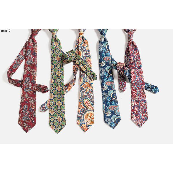 Дизайнерский мужской галстук в итальянском стиле с принтом, универсальный для деловой и официальной одежды {категория}