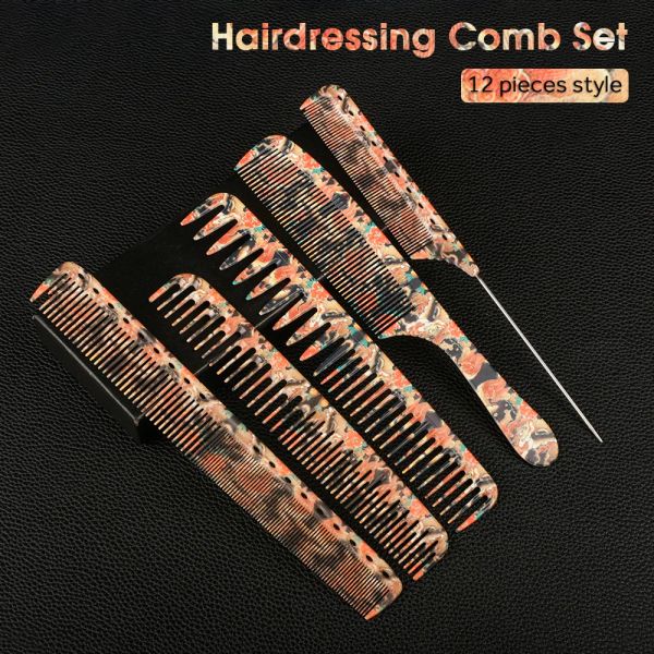 Werkzeuge Stylist Kamm Set Antistatische Friseur Kämme Multifunktionale Haar Design Detangler Kamm Barber Haarpflege Styling Werkzeuge Set