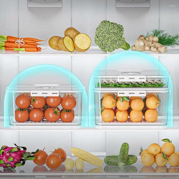 Garrafas de armazenamento caixa de pão com tiras de vedação de silicone capacidade geladeira temporizador tampa para selo hermético bolinhos de alimentos