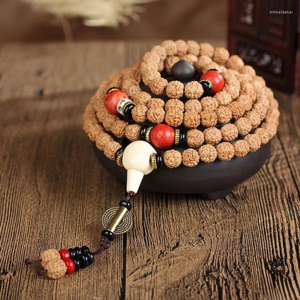 Strand Fabricante Rudraksha 108 Beads Pulseira Boutique