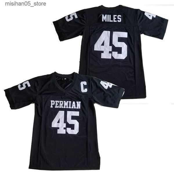 Трикотажные изделия PERMIAN 45 Mile Джерси для американского футбола с вышивкой Спортивная рубашка на открытом воздухе в стиле хип-хоп Свободная одежда Q240318