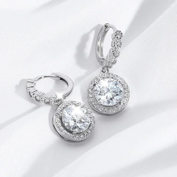 Baumeln Ohrringe DRring 1-3ct Echte Moissanite Tropfen Für Frauen Funkelnden Diamant Ohrringe S925 Sterling Silber Schmuck Großhandel GRA