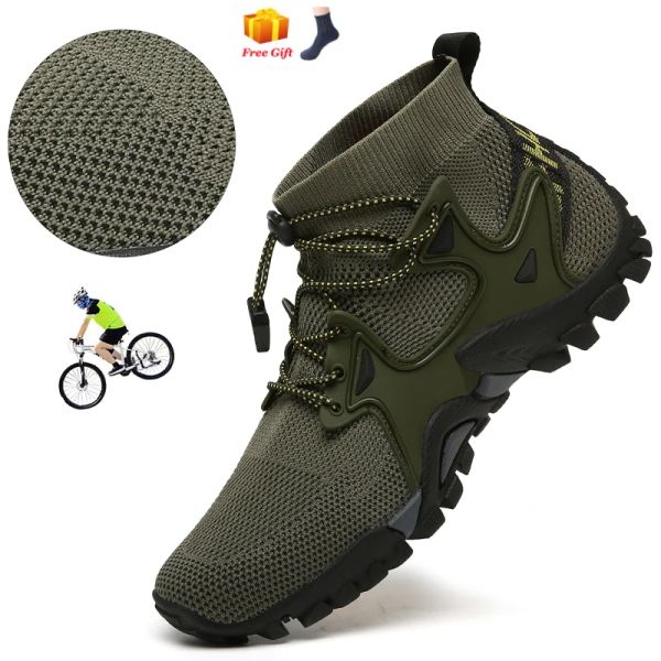 Sapatos leves tênis planos novos sapatos de ciclismo mtb com clits homens rota chut speed speed bike de bicicleta de bicicleta de bicicleta de bicicleta mountain spd de bicicleta