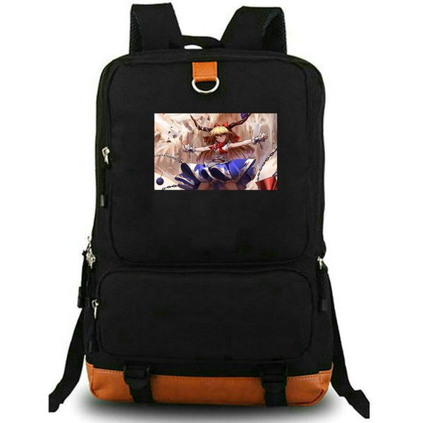 Ibuki Suika Rucksack East Project Tagesrucksack Missing Power Schultasche Cartoon Print Rucksack Freizeitschultasche Laptop-Tagesrucksack