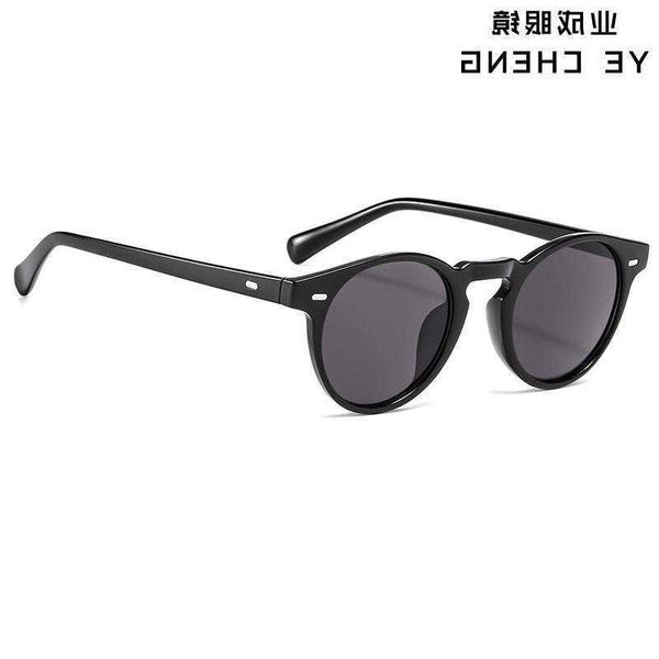 Neue Sonnenbrille für Herren mit rundem Rahmen, Ocean Film T3358, beliebt im Internet, Straßenfoto für Damen