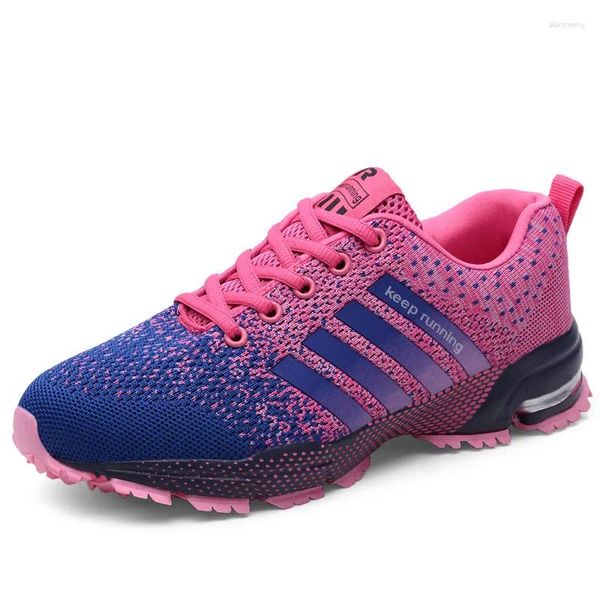 Sapatos casuais rosa feminino masculino treinamento esportivo almofada de ar ao ar livre ciclismo caminhadas antiderrapante resistente ao desgaste manter correndo sapato bling