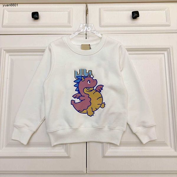 Beliebtes Baby Hoodie Langarmed Kinderpullover Größe 100-150 Kinder Designer Kleidung farbig Dinosaurier Muster Mädchen Jungen Pullover 24mar