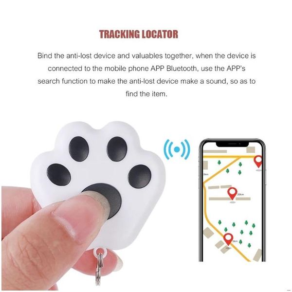 Hundehalsbänder, Leinen, Klaue, Mini-GPS-Tracker für Heimtierbedarf, Katze, Kinder, ältere Menschen, Anti-Lost-Geräte-Locator, Tracer, Schlüsselverfolgung, B, Drop de Dhvwq