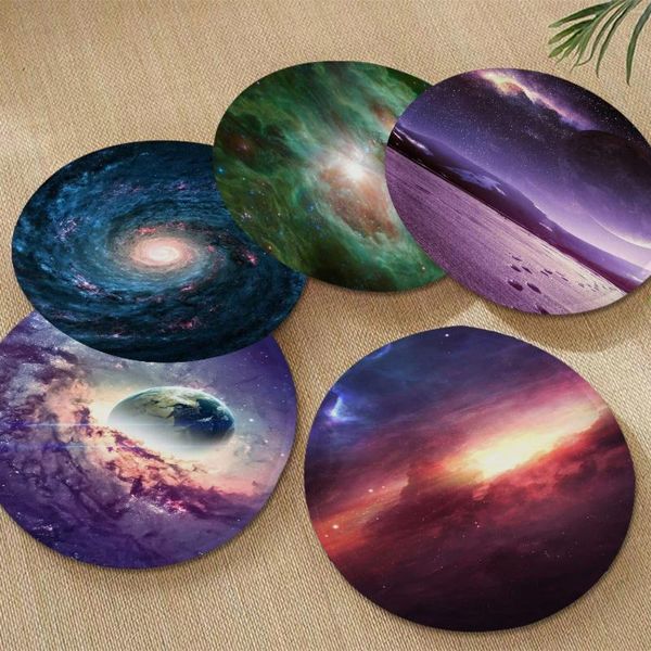 Pillow Universe Galaxy Art Stuhlmatte, weiche Polsterung, Sitz für Esszimmer, Terrasse, Zuhause, Büro, Innen- und Außenbereich, Gartendekoration